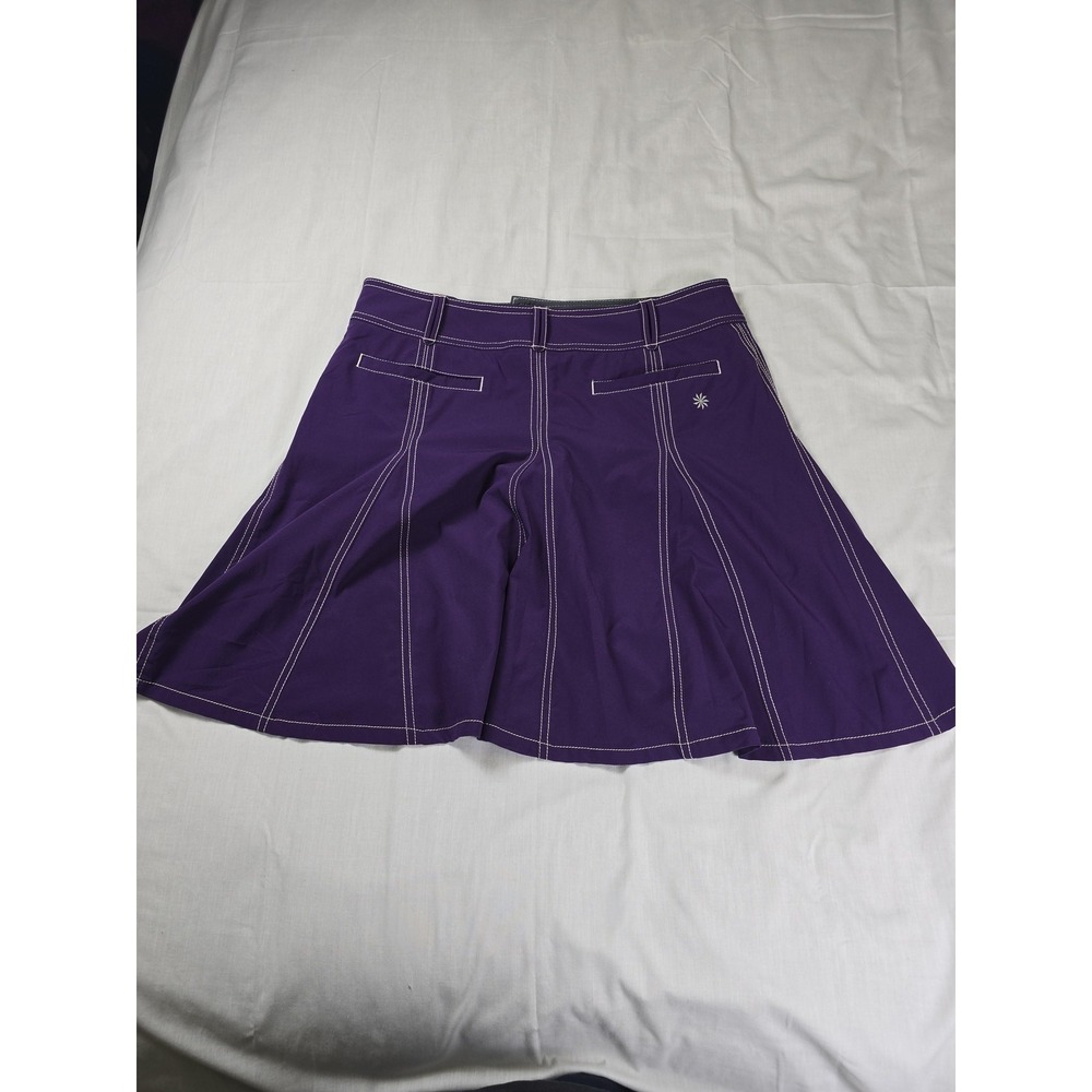 Athleta Skort Womens 10P Purple Stretch Athletic Lined Pockets Petites Golf - Picture 8 of 9